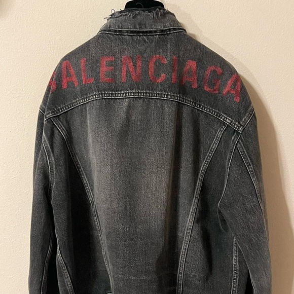 Balenciaga Denim Jacket in Bal Dirty Grey 2019 ‘like a man’ - 7