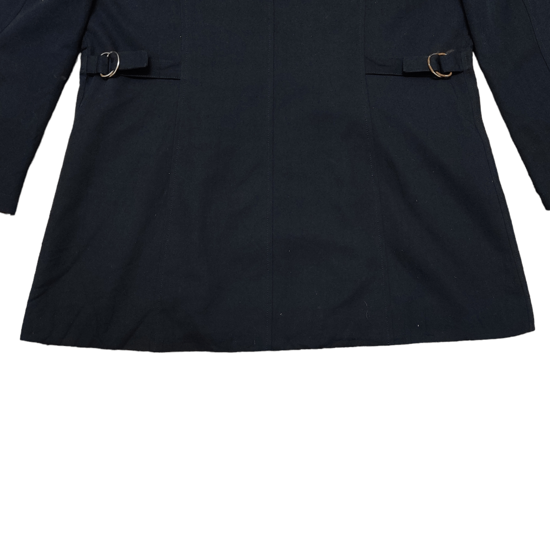 Vintage Agnes B. Zipper Pocket Double Breasted Coat Jacket - 10