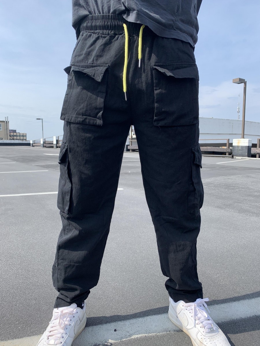 Japanese Brand - Travis scott style black cargo pants - 1
