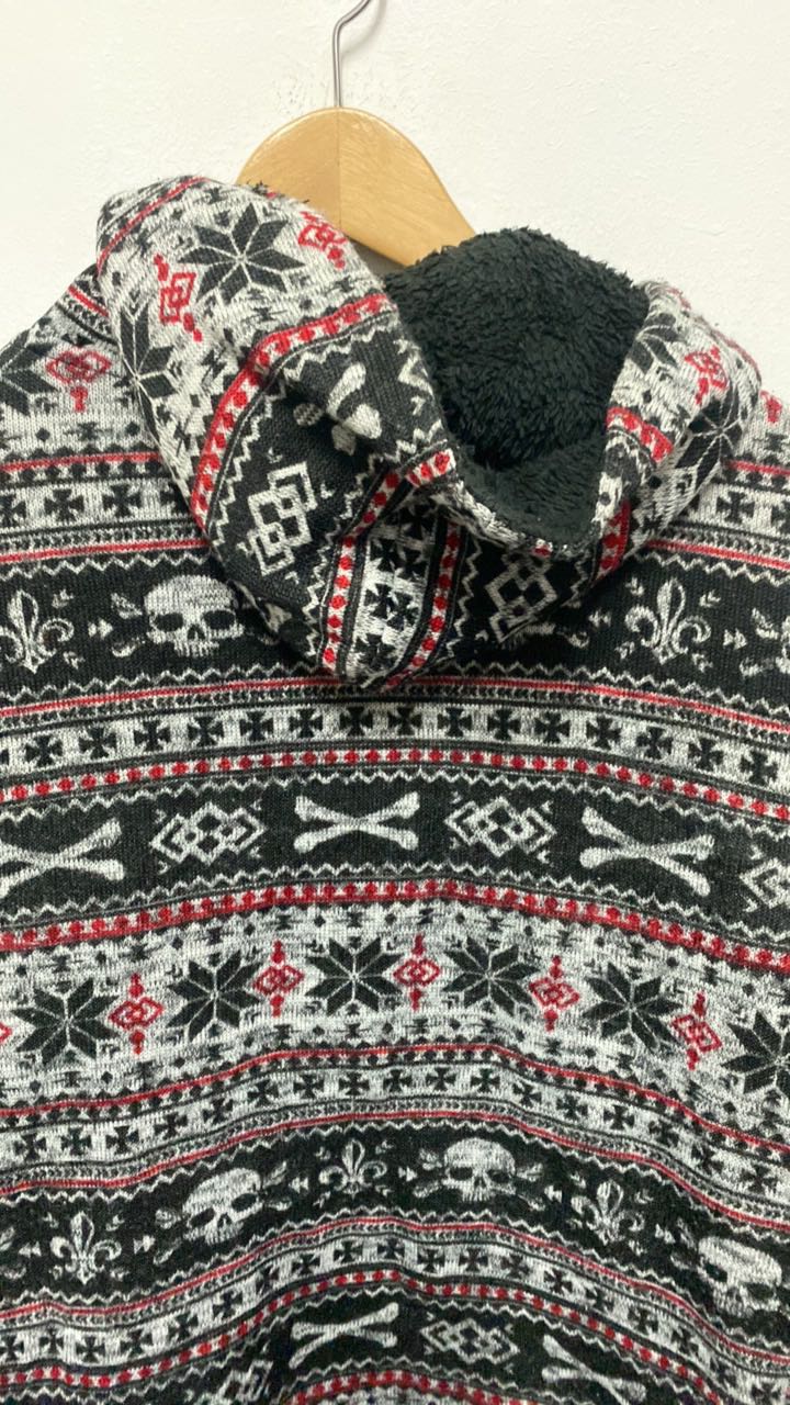 Wild Life Skulls Hoodie Sweatshirt kmrii - 4