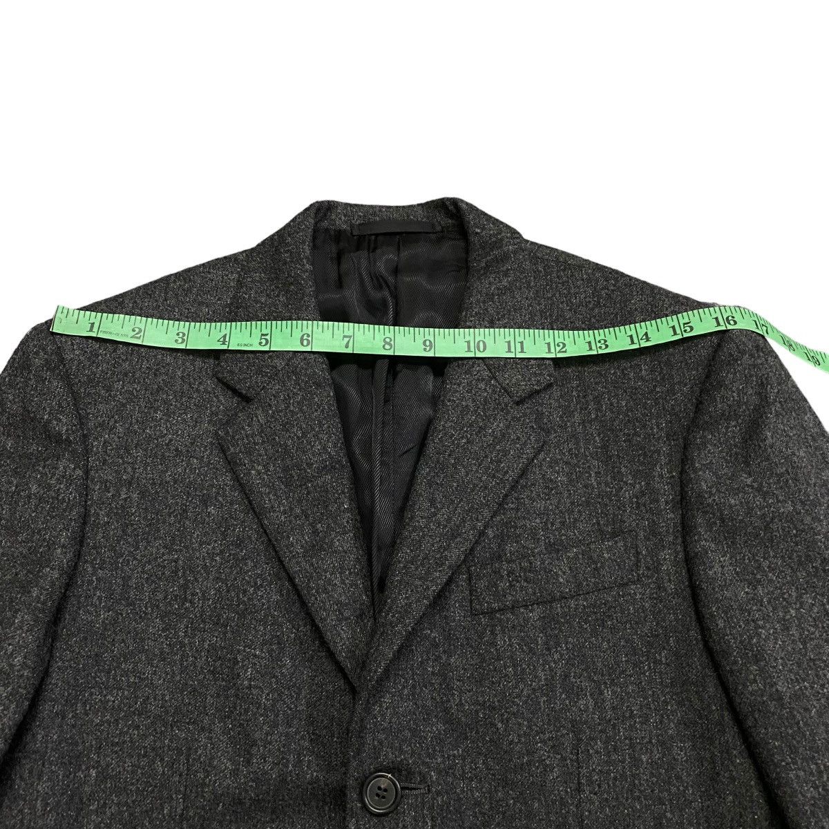 Vintage Prada Wool Blazer Size 46 Dark Grey Colour - 13