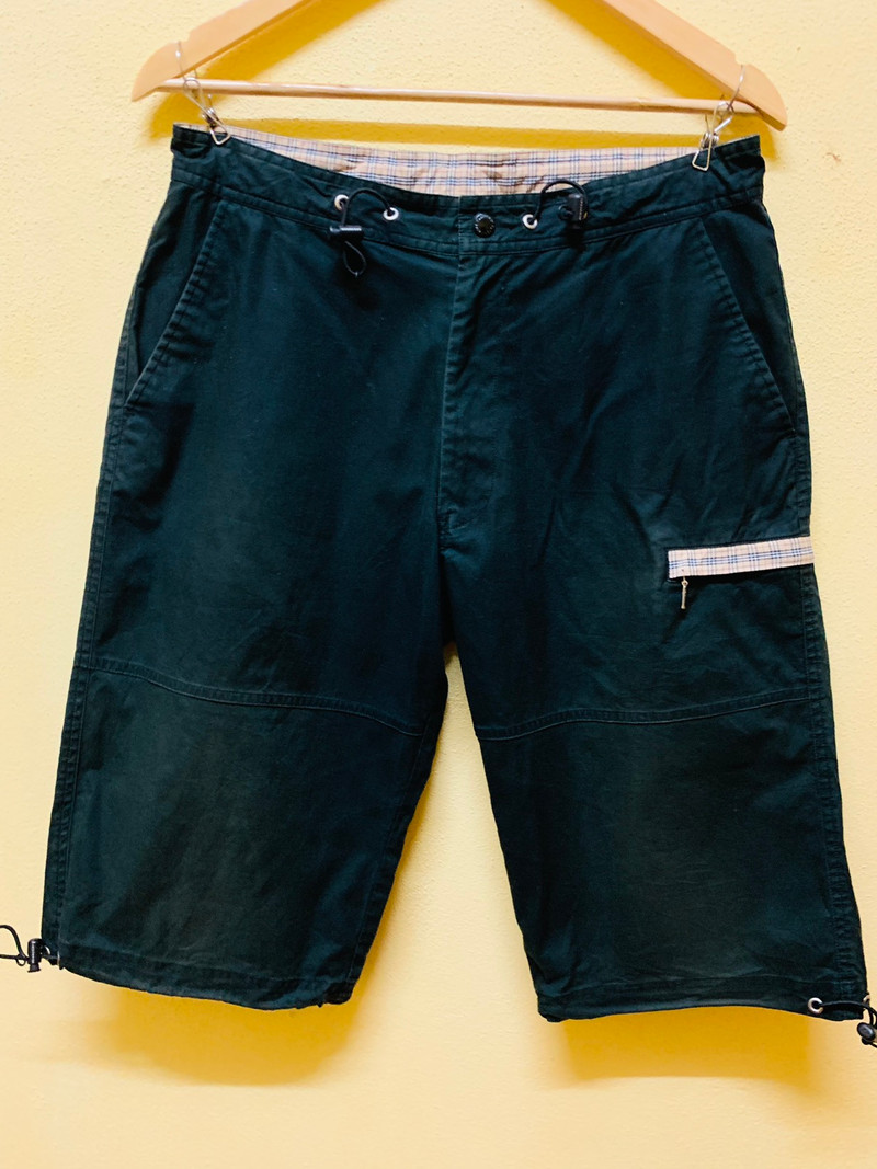BURBERRY BLACK LABEL SHORT NICE DESIGN MULTIPOCKET DARK GREE - 1