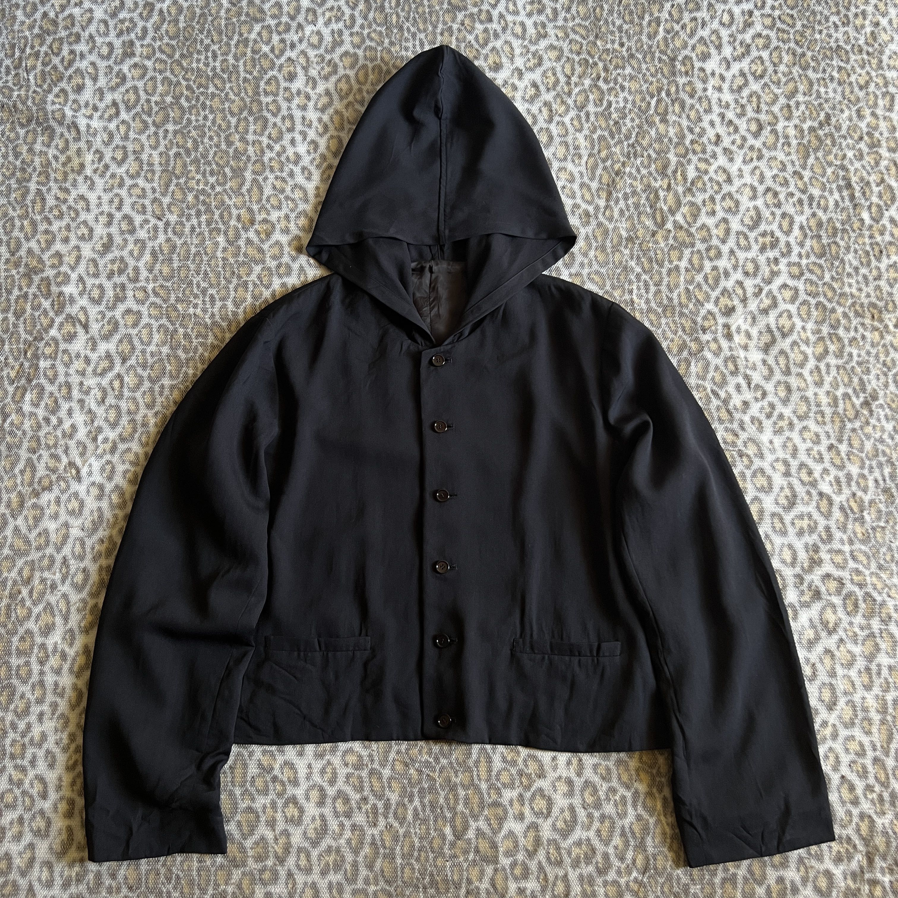 Y’s bis Black Button Hood  - 1