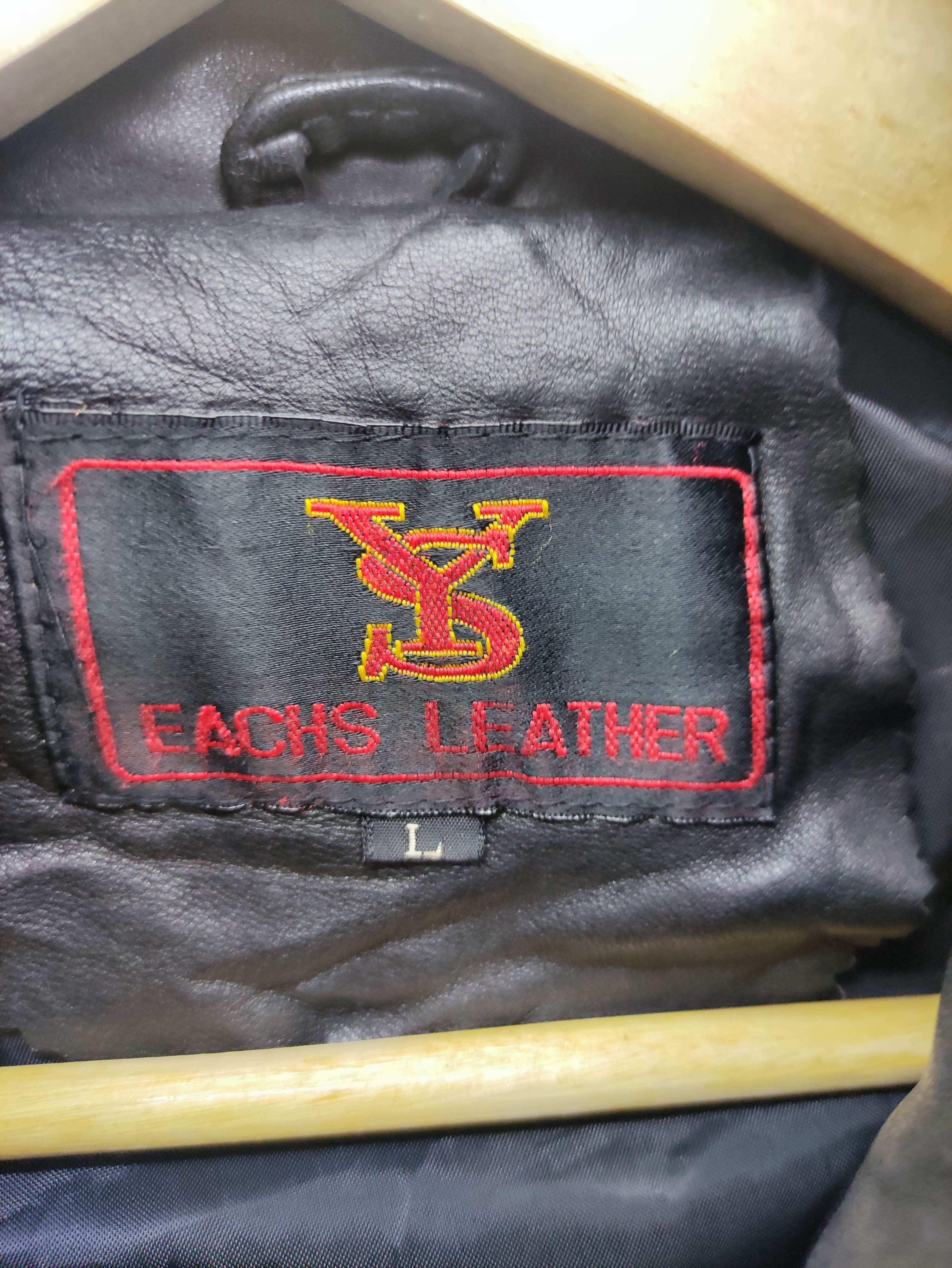 Vintage Ys Eachs Leather Jacket Zipper - 4