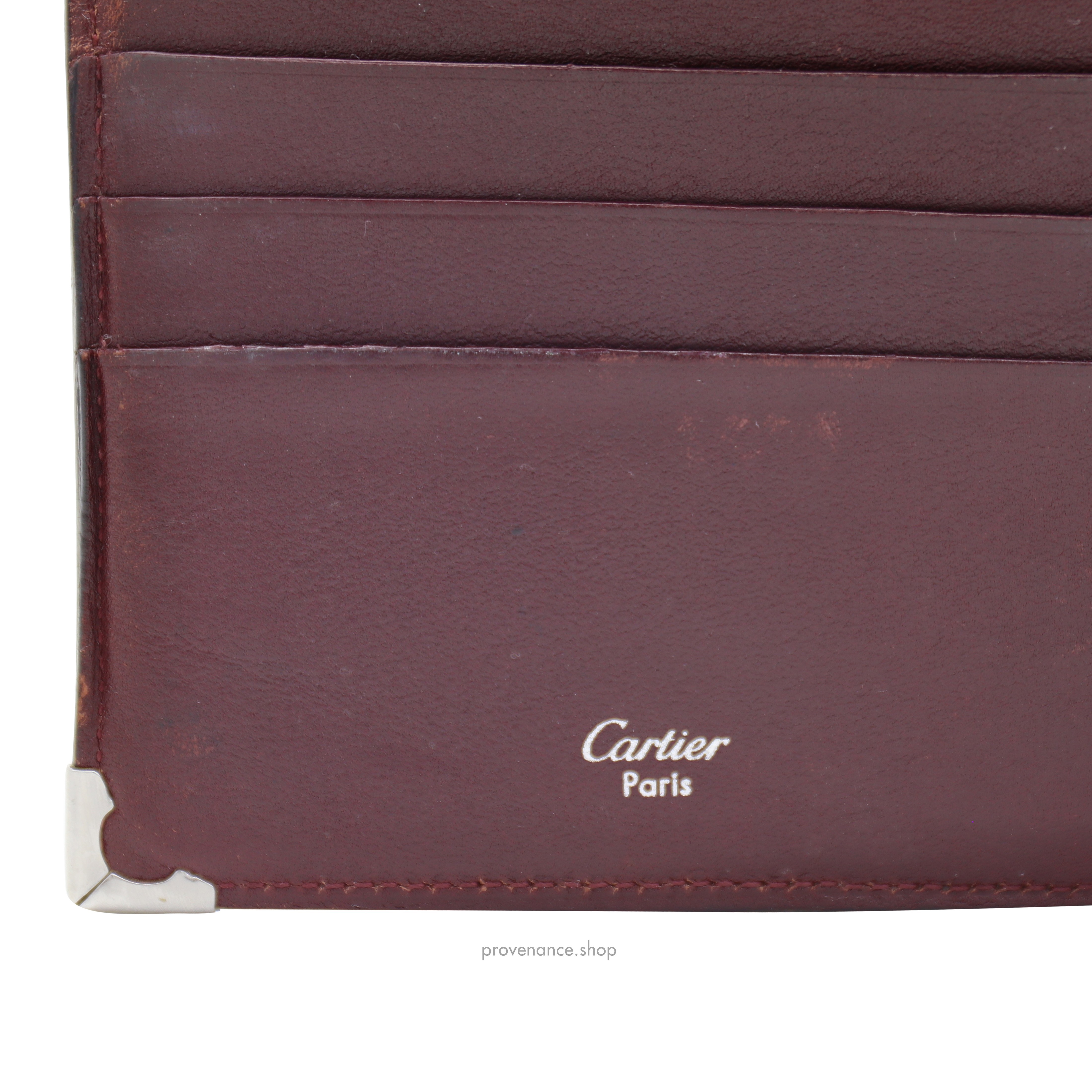 Cartier Bifold Wallet - Black Calfskin Leather - 6