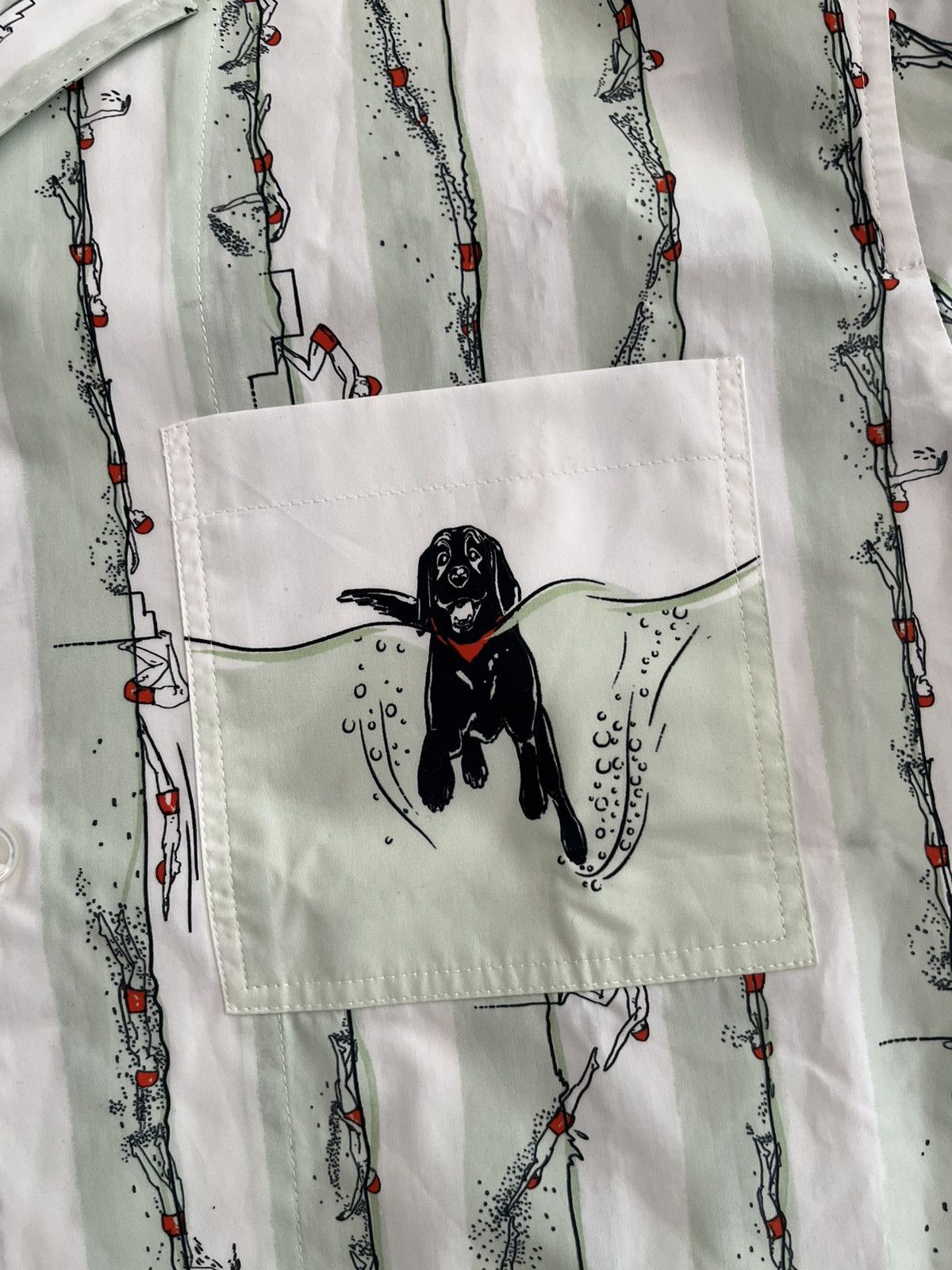 NWT - Bottega Veneta Swimming Dog Shirt - 3