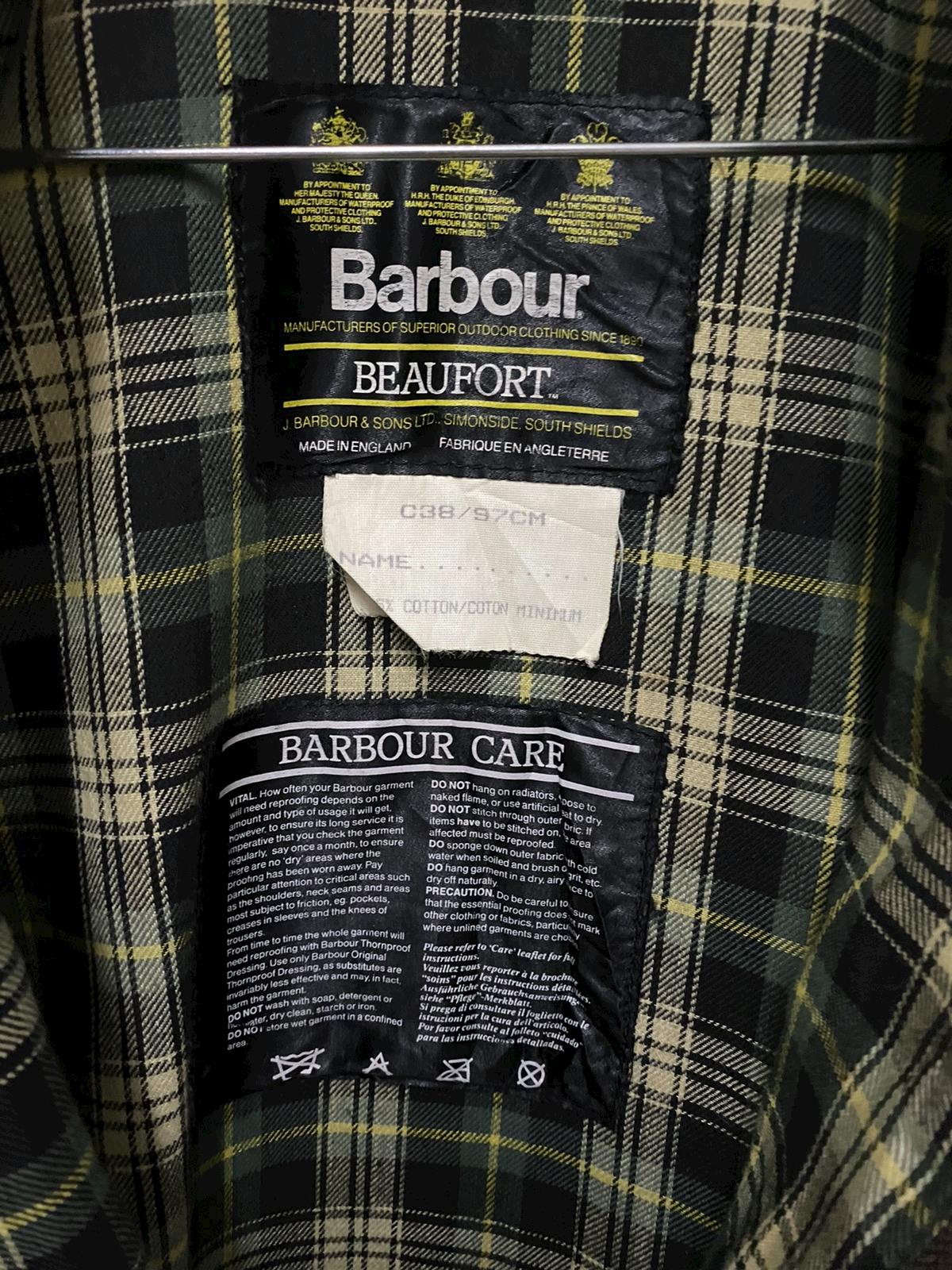 Vintage Barbour A150 Beaufort Wax Jacket Made in England - 10