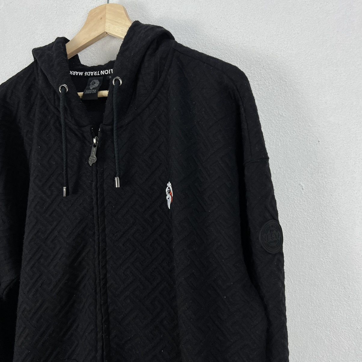 Japanese Brand - RARE BLACK HOODIE NESTA RARE DESIGN - 3