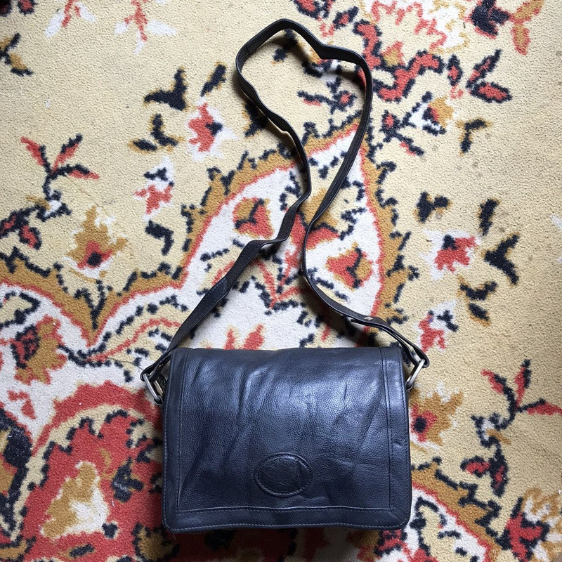 longchamp handbag two way shoulder bag leather material - 1