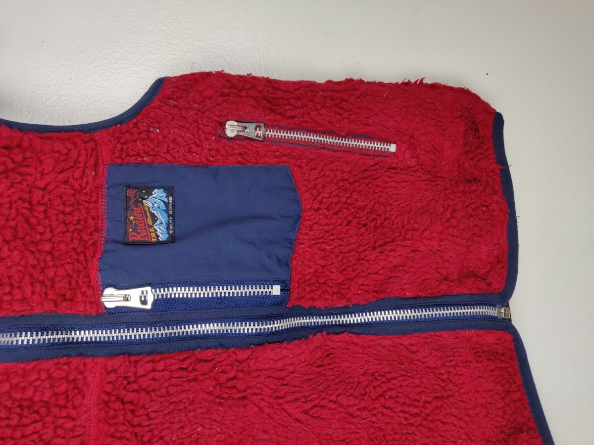 Japanese Brand - Rnainc. Japan Sherpa Hoodie Retro Vest Jacket Outerwear - 4