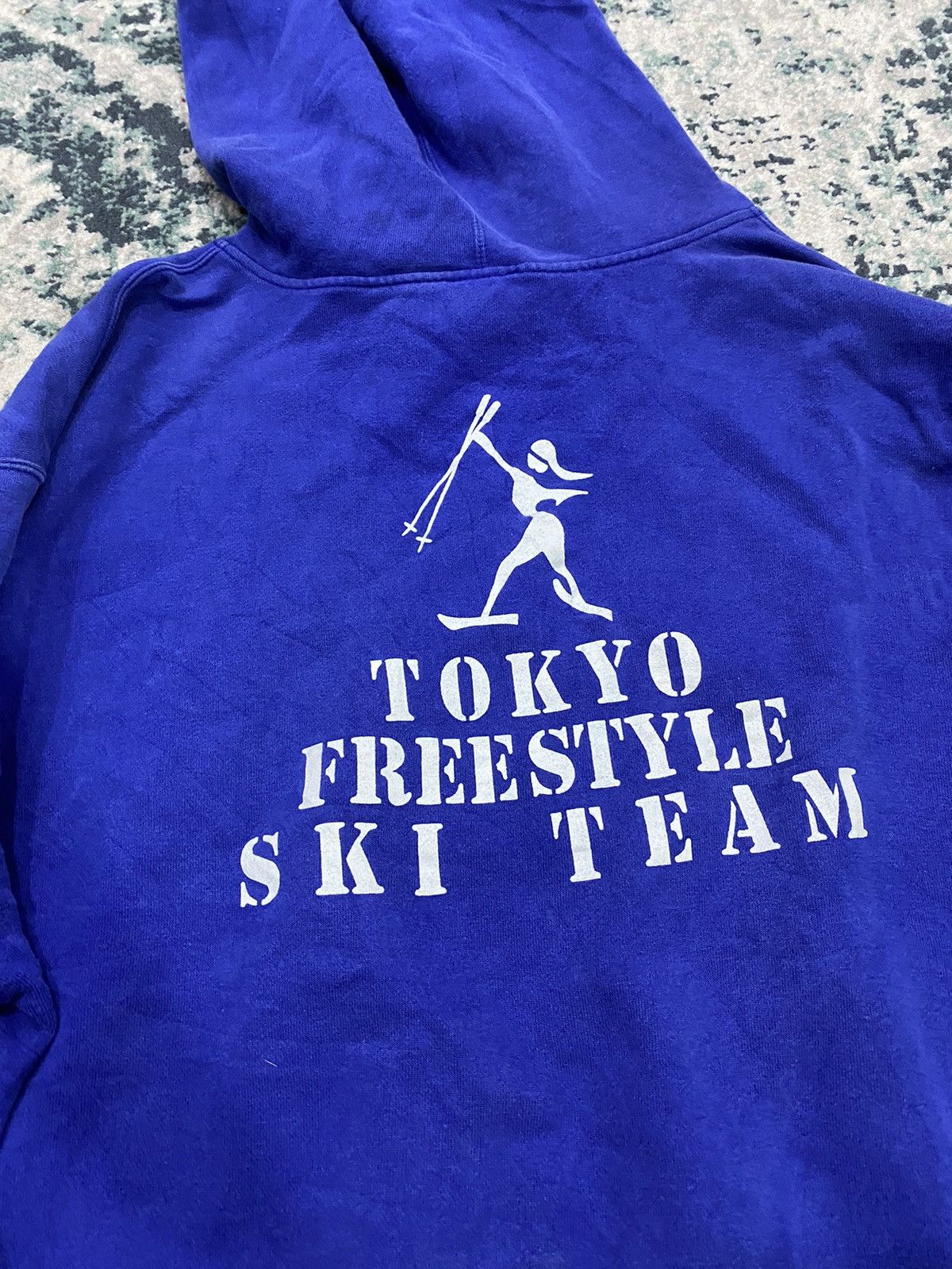 Vintage Blue Nike Air Tokyo Freestyle Ski Team Boxy Fit - 14
