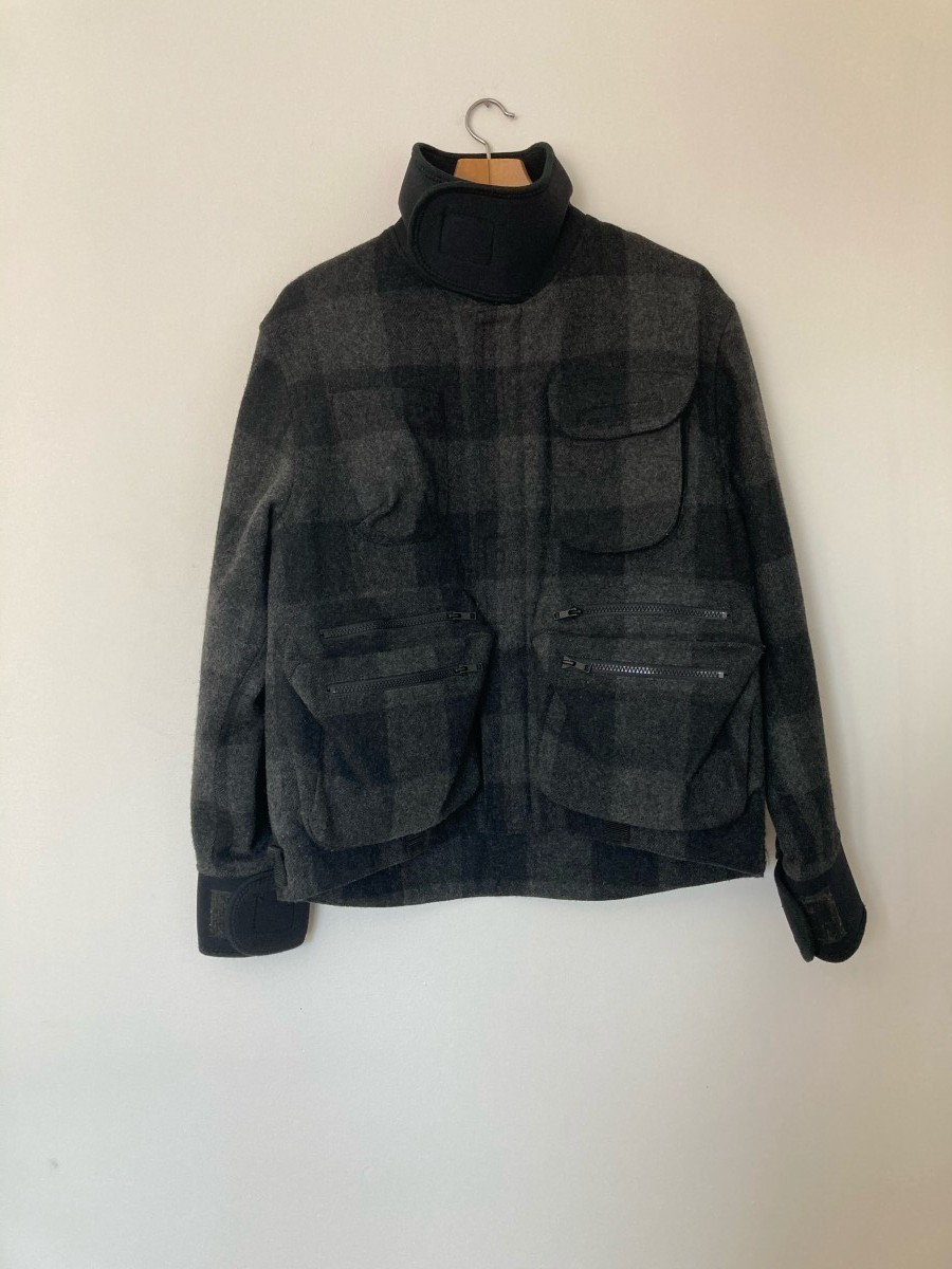 general research 1996 FISHING CARGO POCKET black JACKET - 1