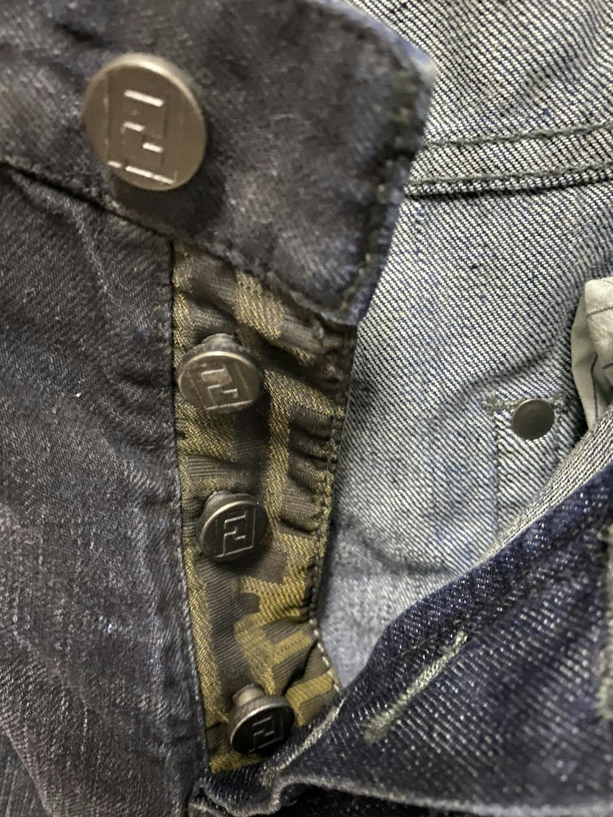 FENDI Zucca Denim Loose Jeans Made in Italy - 10