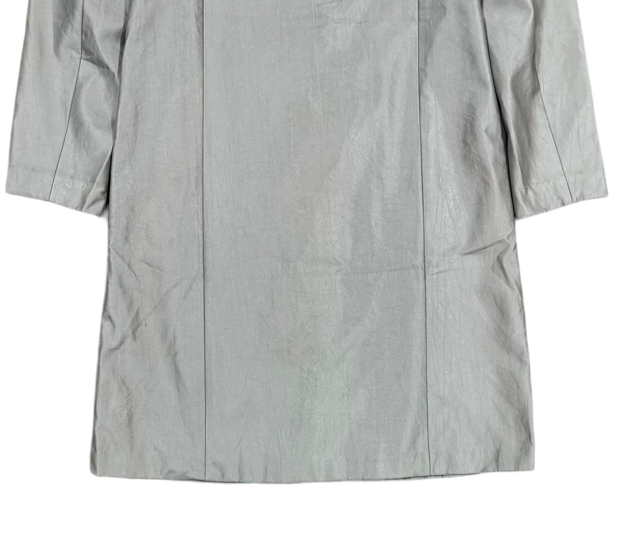 Vtg🔥Balenciaga La Mode Buttoned Long Jacket Metallic Grey - 10