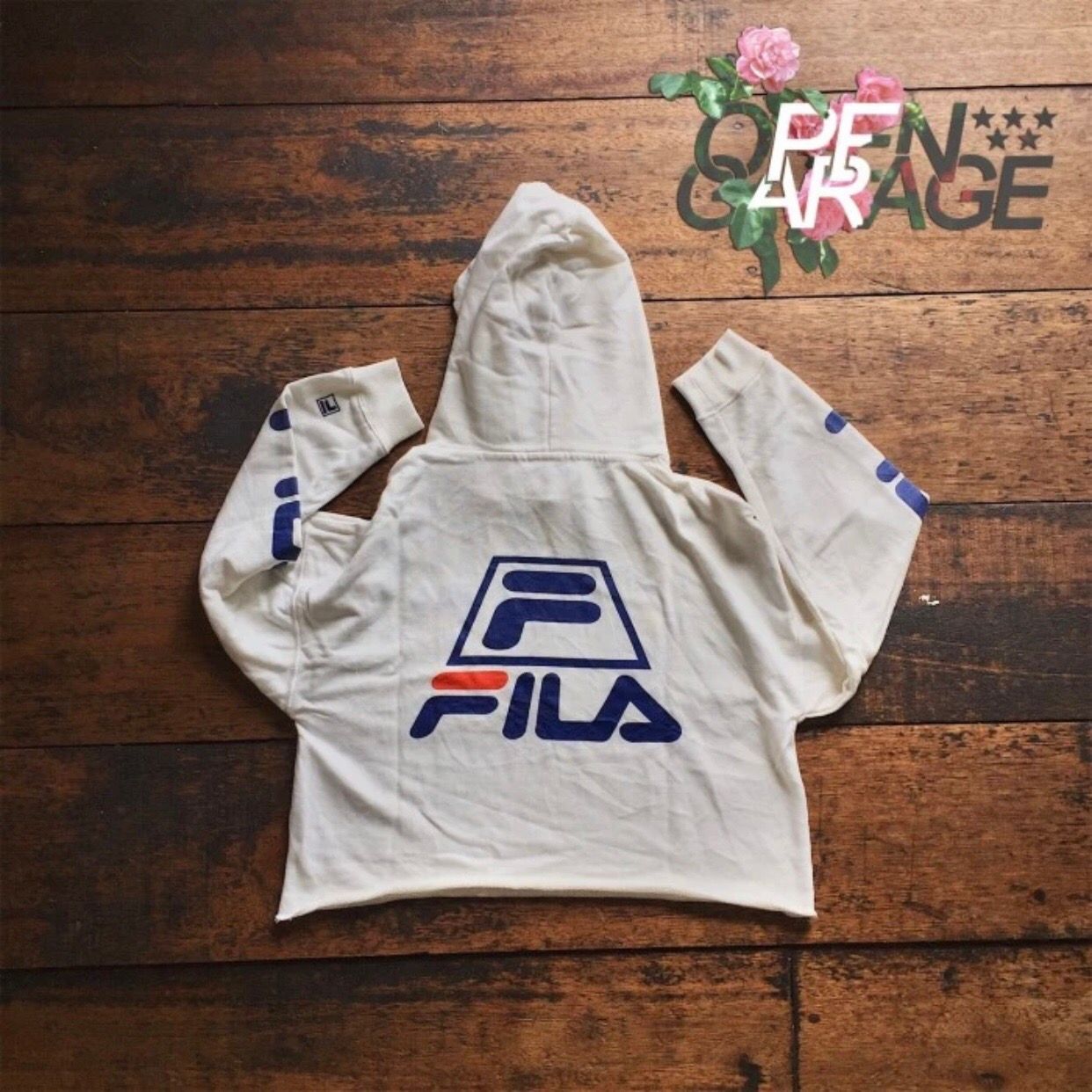Hoodie Pullover FILA Cropped Sporty Big Logo - 4
