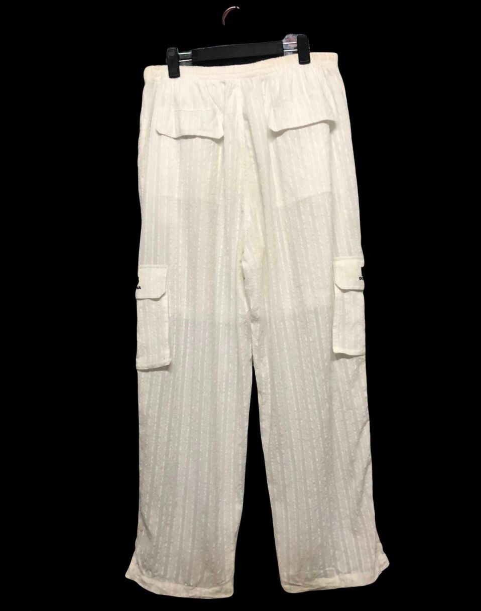 Vtg🔥D&G Cotton Linen Drawstring Hbt Style Cargo Pants - 3