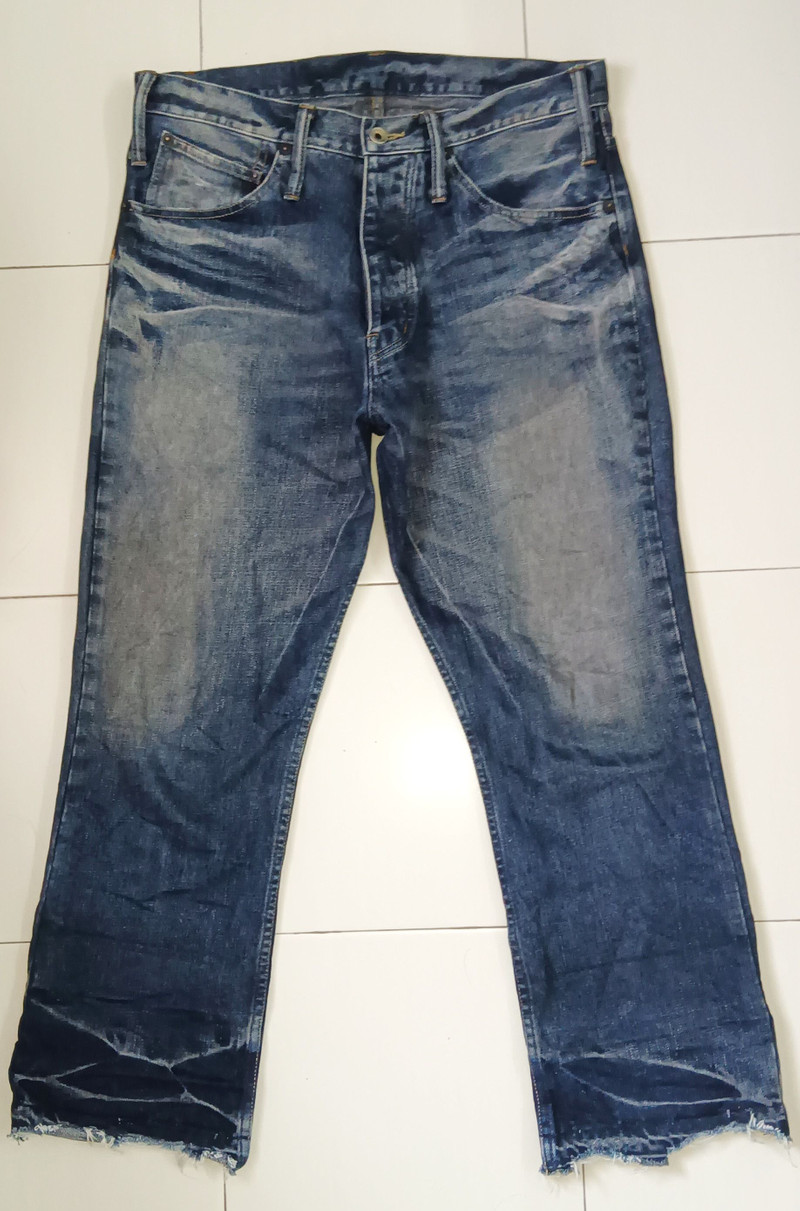 Le Grande Bleu (L.G.B.) - 🔥ORIGINAL L.G.B.🔥Released Hem Mud Wash Cropped Denim - 1