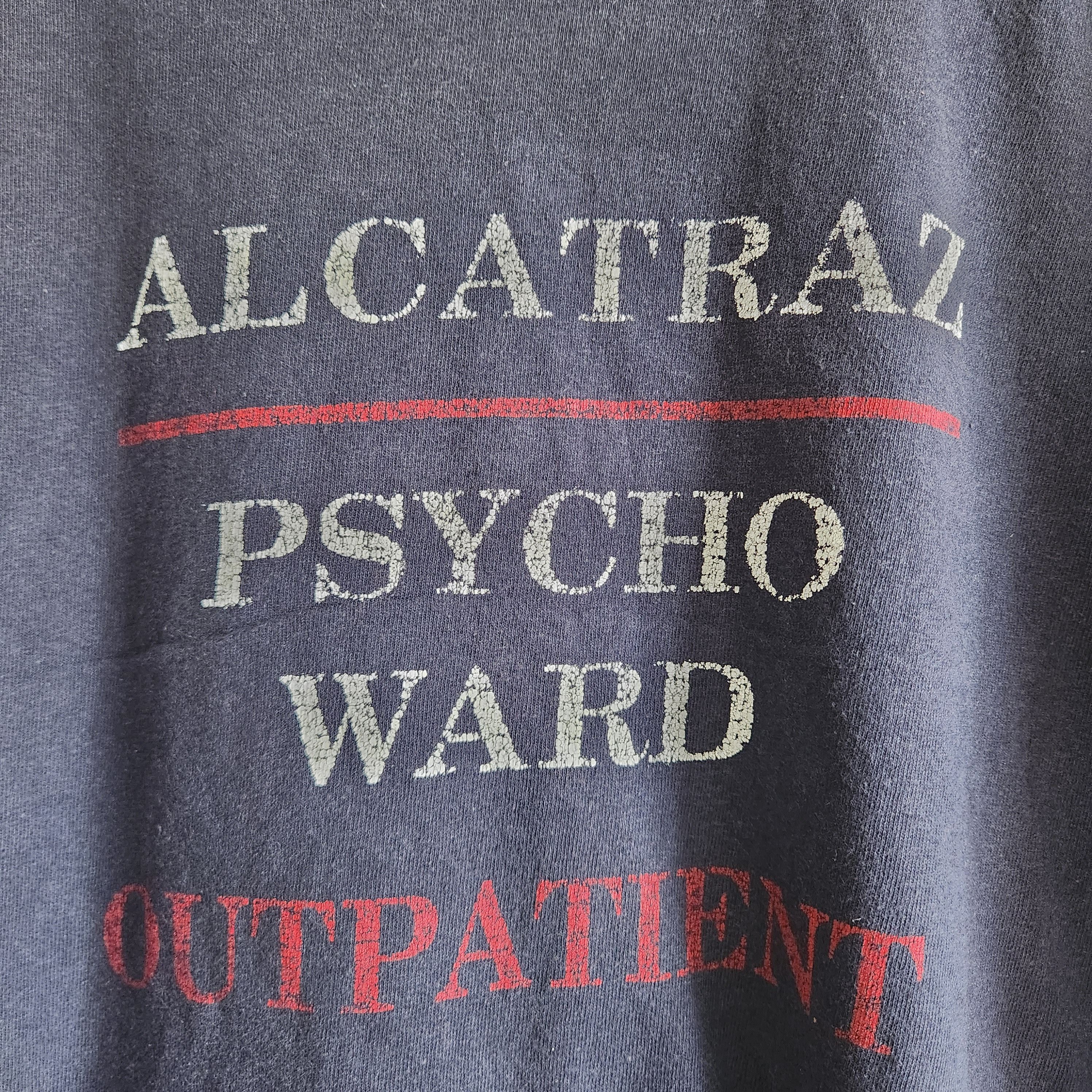 Fruit Of The Loom - Vintage Y2K Alcatraz Psycho Ward Outpatient TShirt - 11