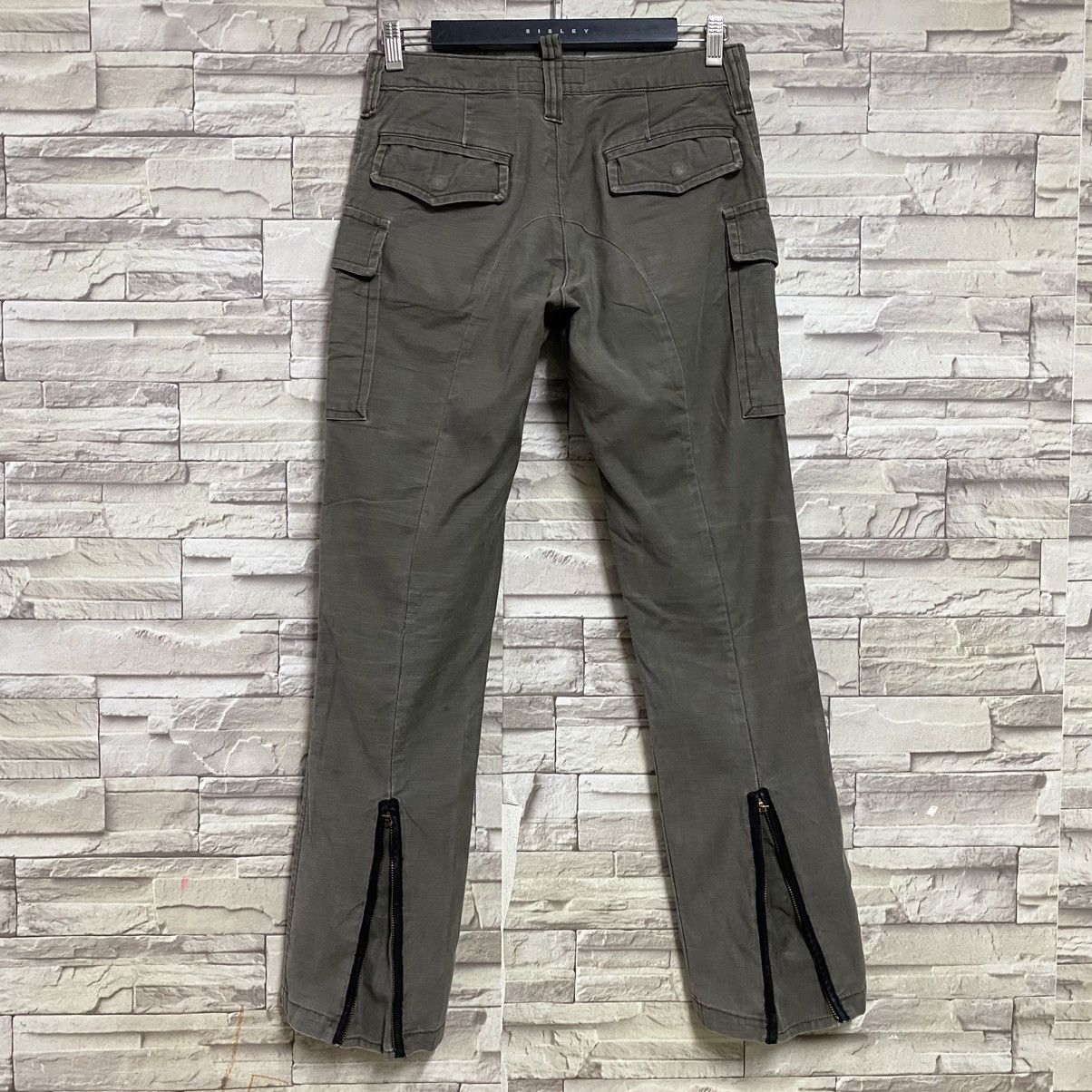 Japanese Brand ROSSO Cargo Flare Pants Zipper - 11