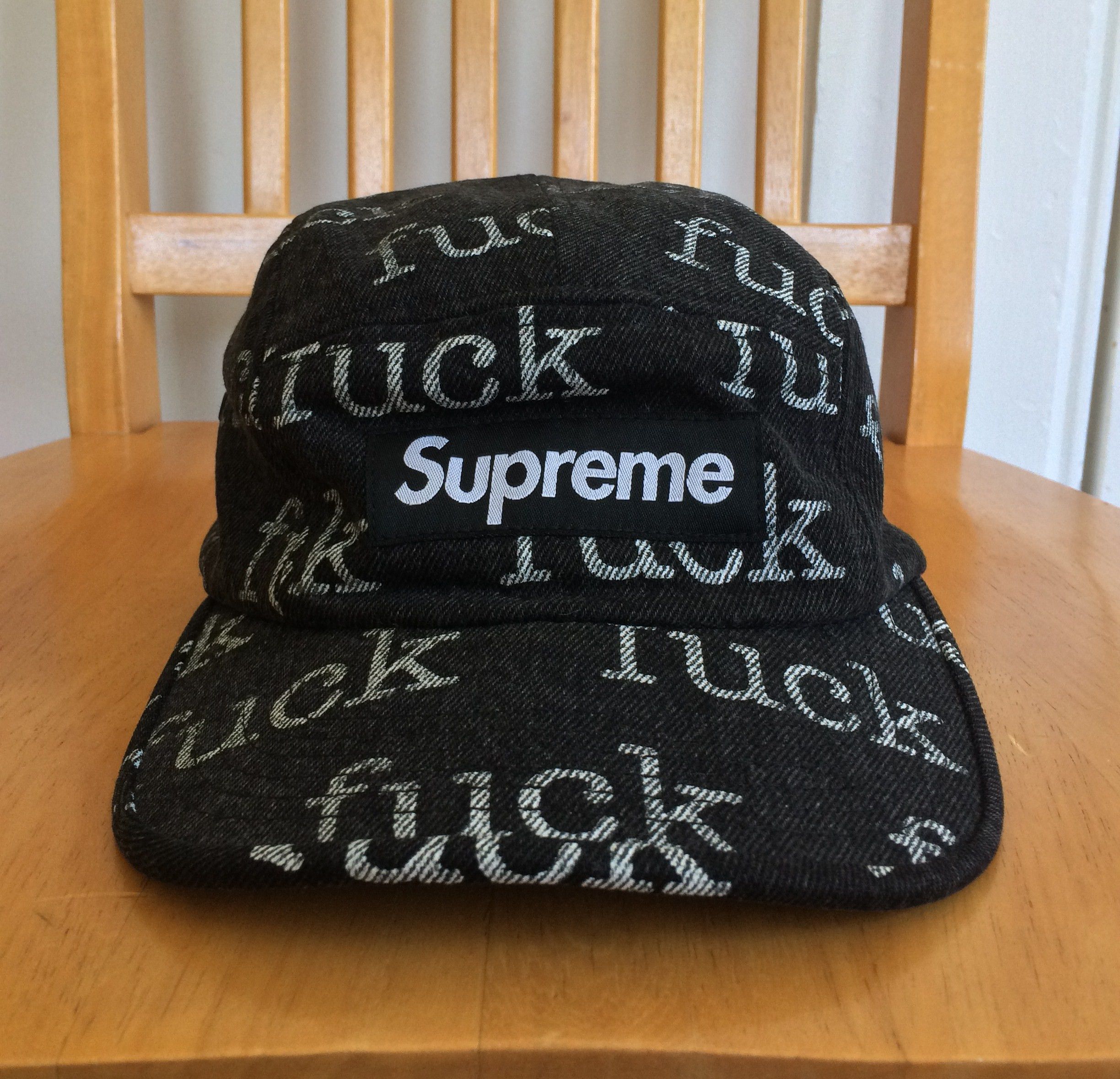 S/S 2013 Supreme Fuck Denim Camp Hat - 1