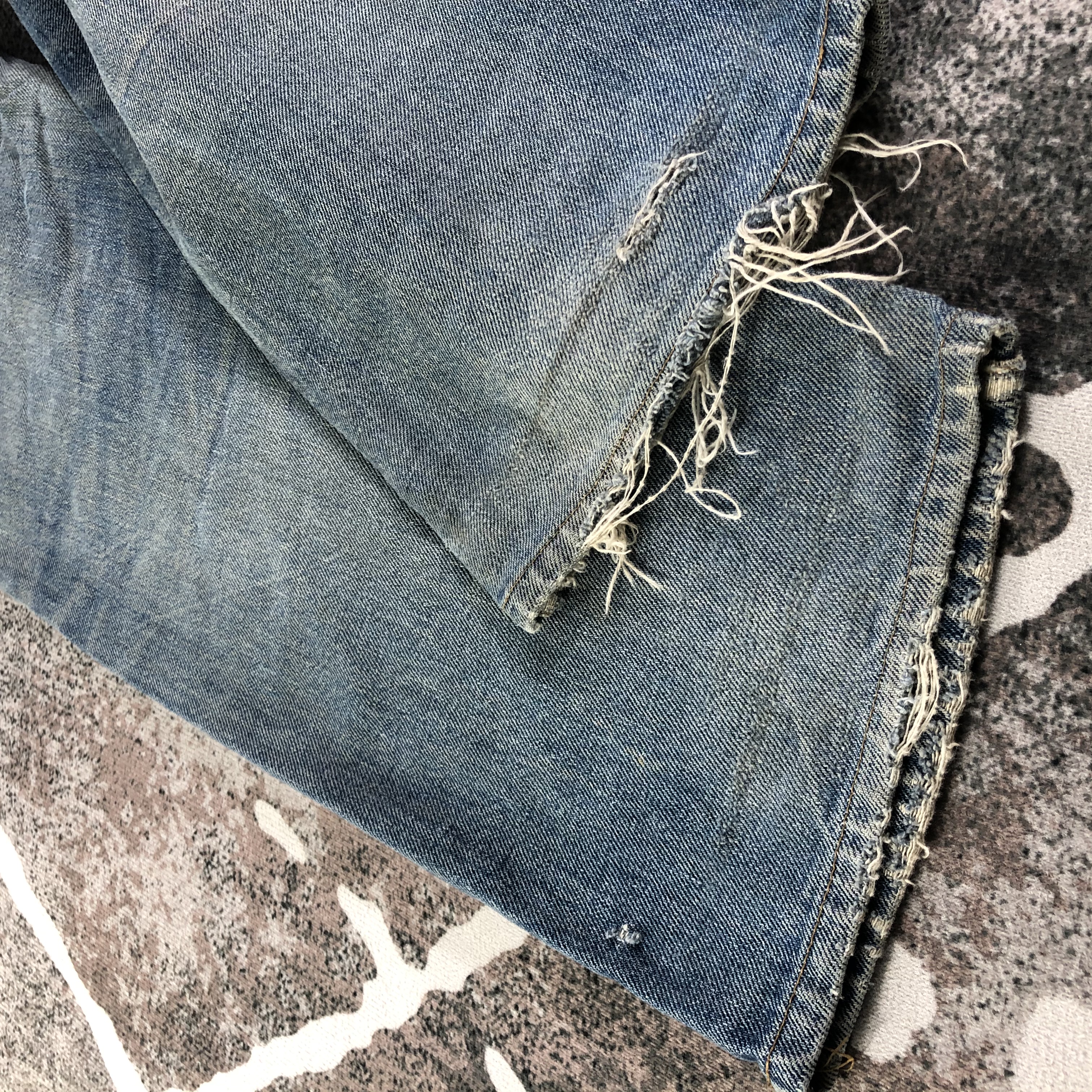 Vintage APC Selvedge Jeans Distressed Denim KJ2329 - 4
