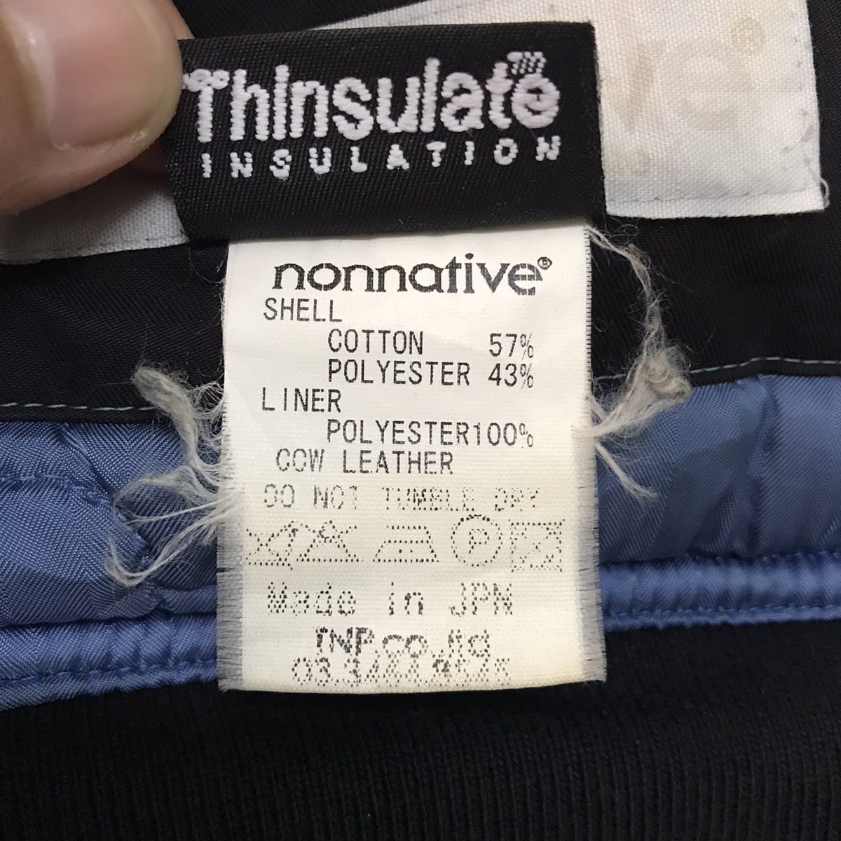 Vtg Nonnative Thinsulate Insulation Jacket Riri Zipper - 18