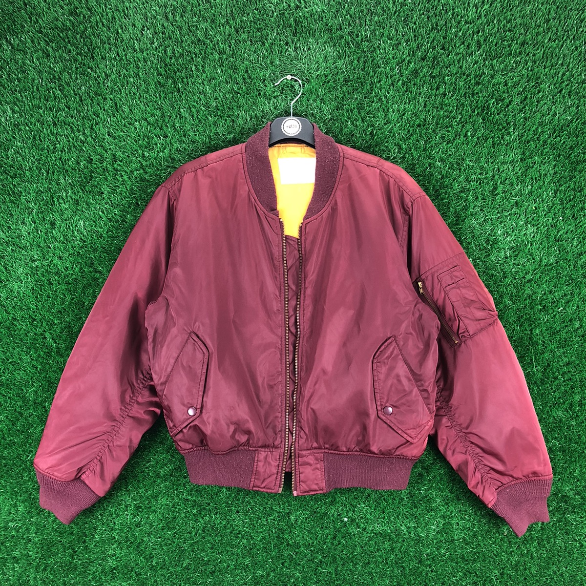 Vintage - Vintage 90's Bomber MA-1 Jacket Cherry Red Color Japan Brand - 1