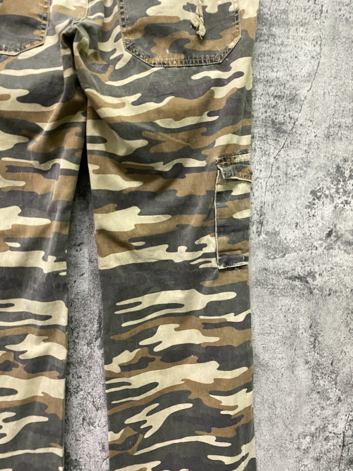 Military - Japan Brand MISS ME Multipocket Low Rise Camo Cargo Pants - 15