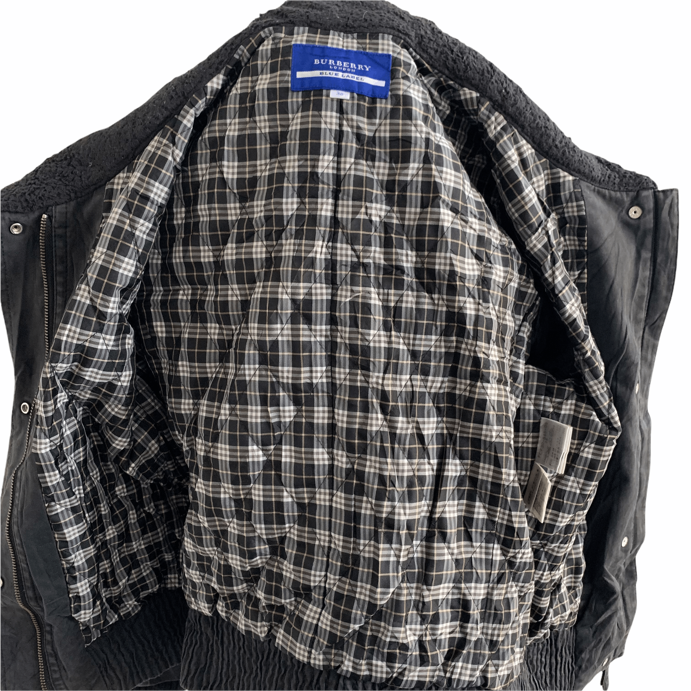 Burberry Blue Label Fur Hoodie Crop Jacket #3298-42 - 8