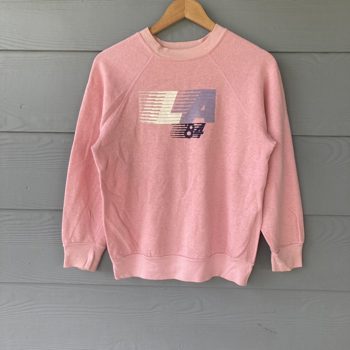 Vintage Los Angelas 84 Pink Sweatshirt - 1
