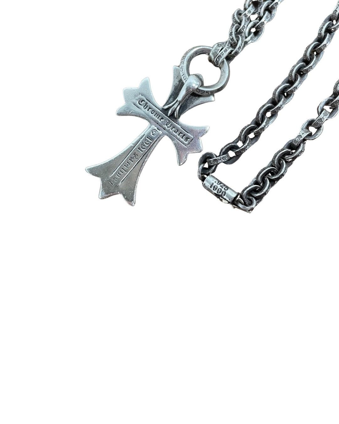 Paper chain cross necklace - 3