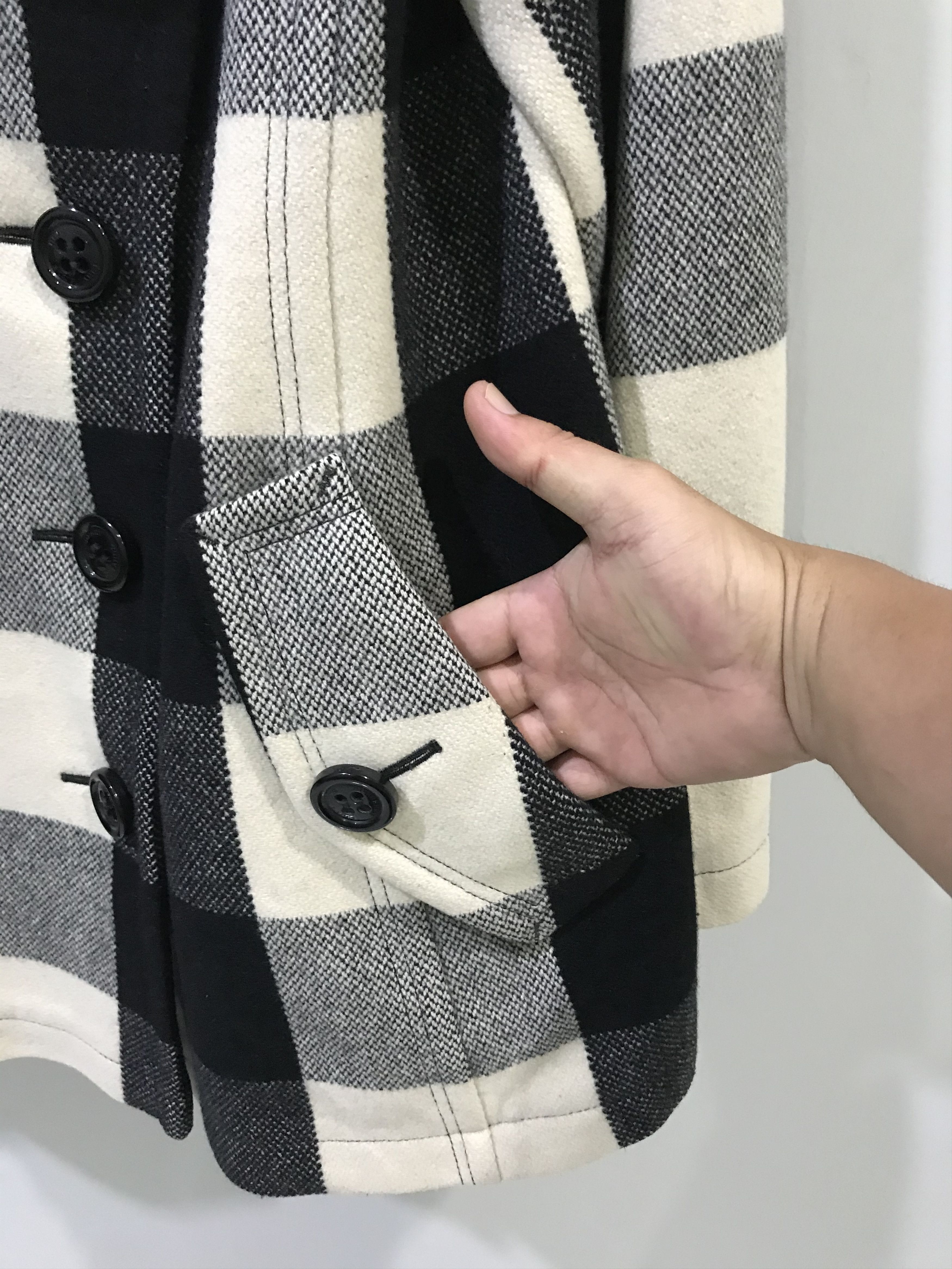 2-OC4- WOMEN! BURBERRY BLUE LABEL Plaid Peacot - 13