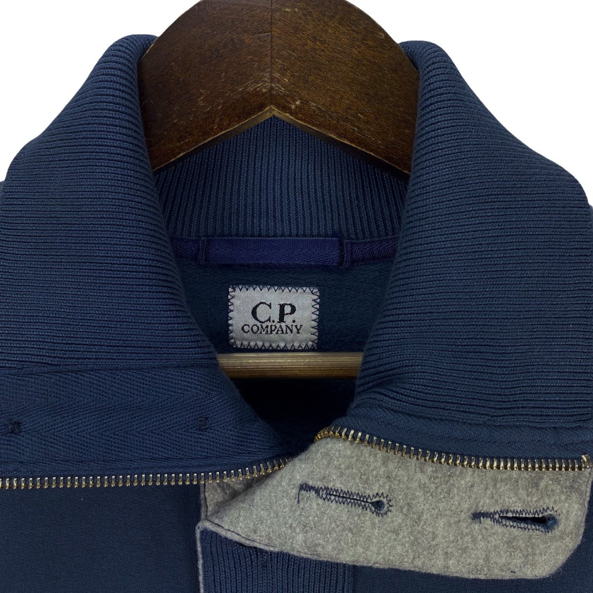 Vintage C.P Company Half Button Zipper Sweatshirt - 5