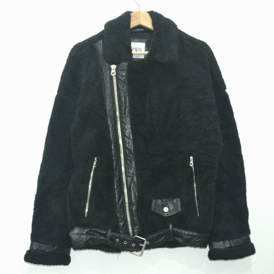Zara Sherpa/Fleece Casual Jacket  - 1