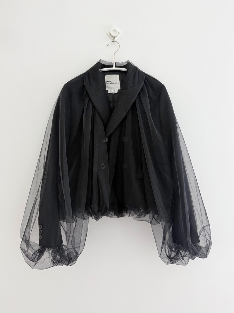Noir Kei Ninomiya Mesh Panel FW18 Blazer - 1