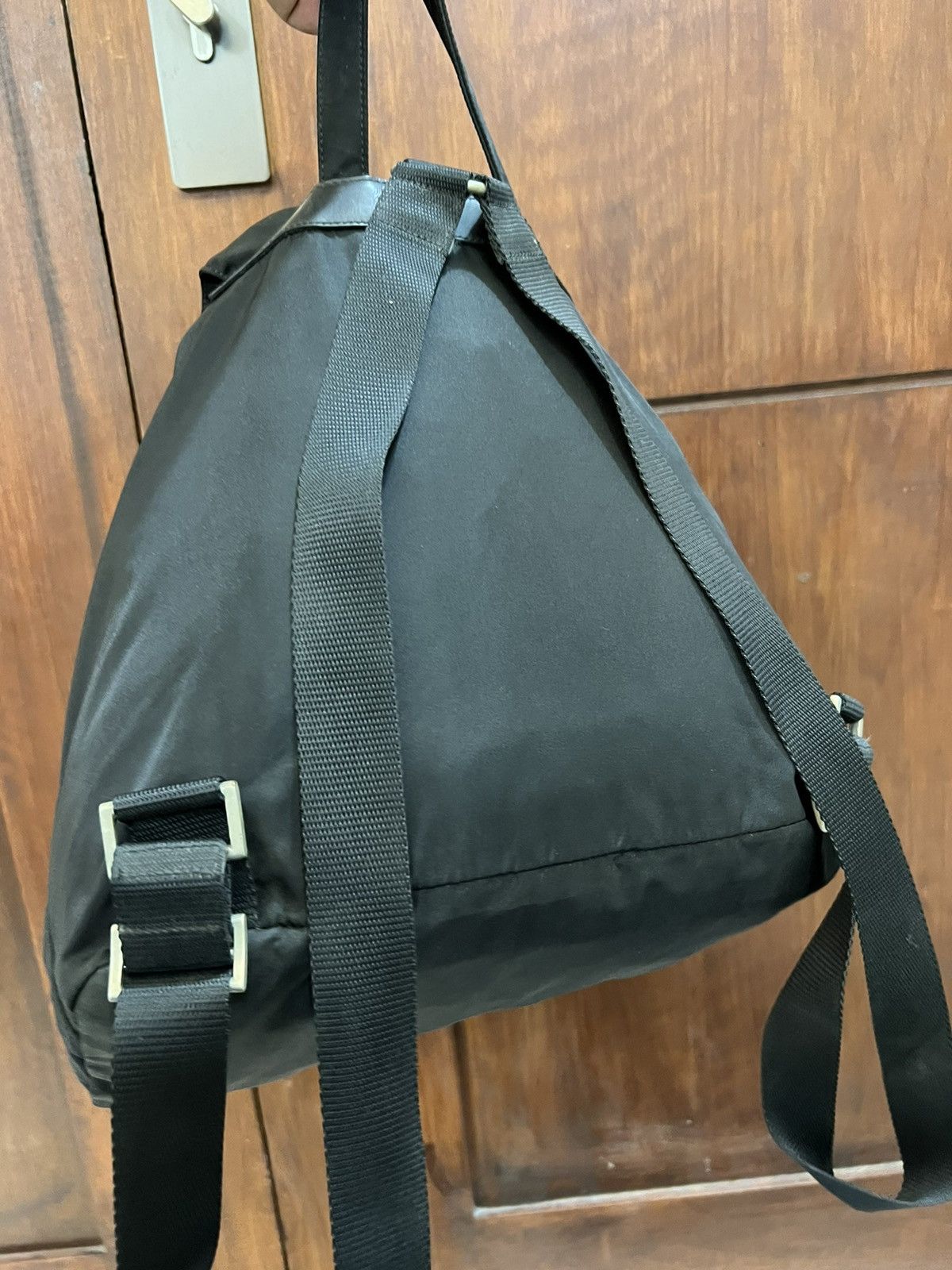 Vintage - Prada Nylon Black Bacpack - 4