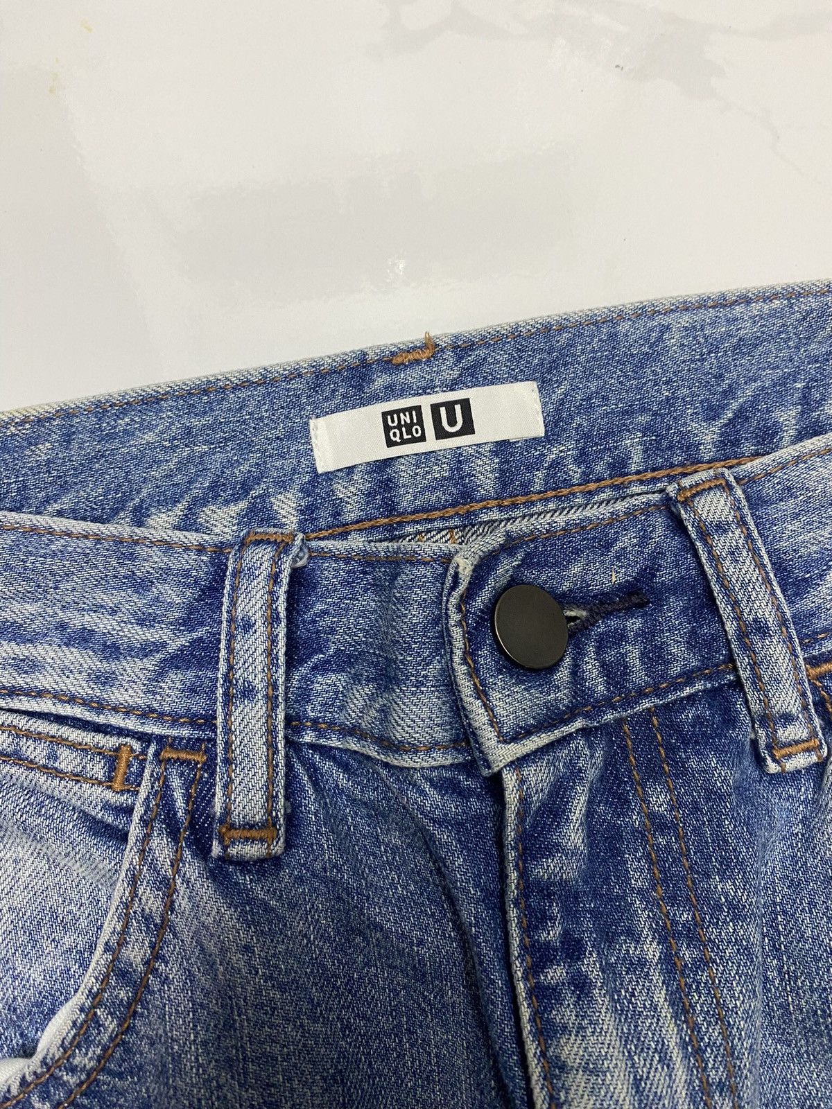 🔥RARE UNIQLO LEMAIRE BAGGY WIDE DENIM JEANS - 7