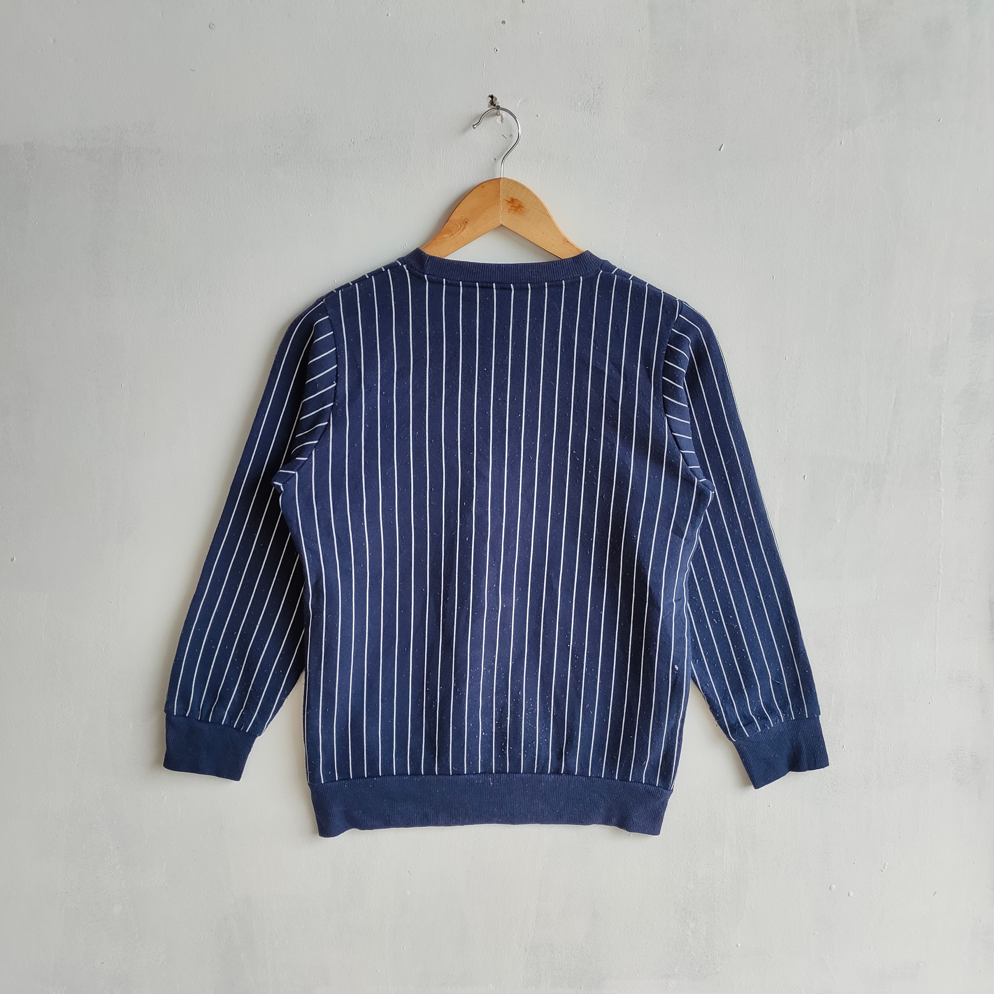CONVERSE Big Embroidery Spell Out Stripe Pattern Sweatshirt - 5