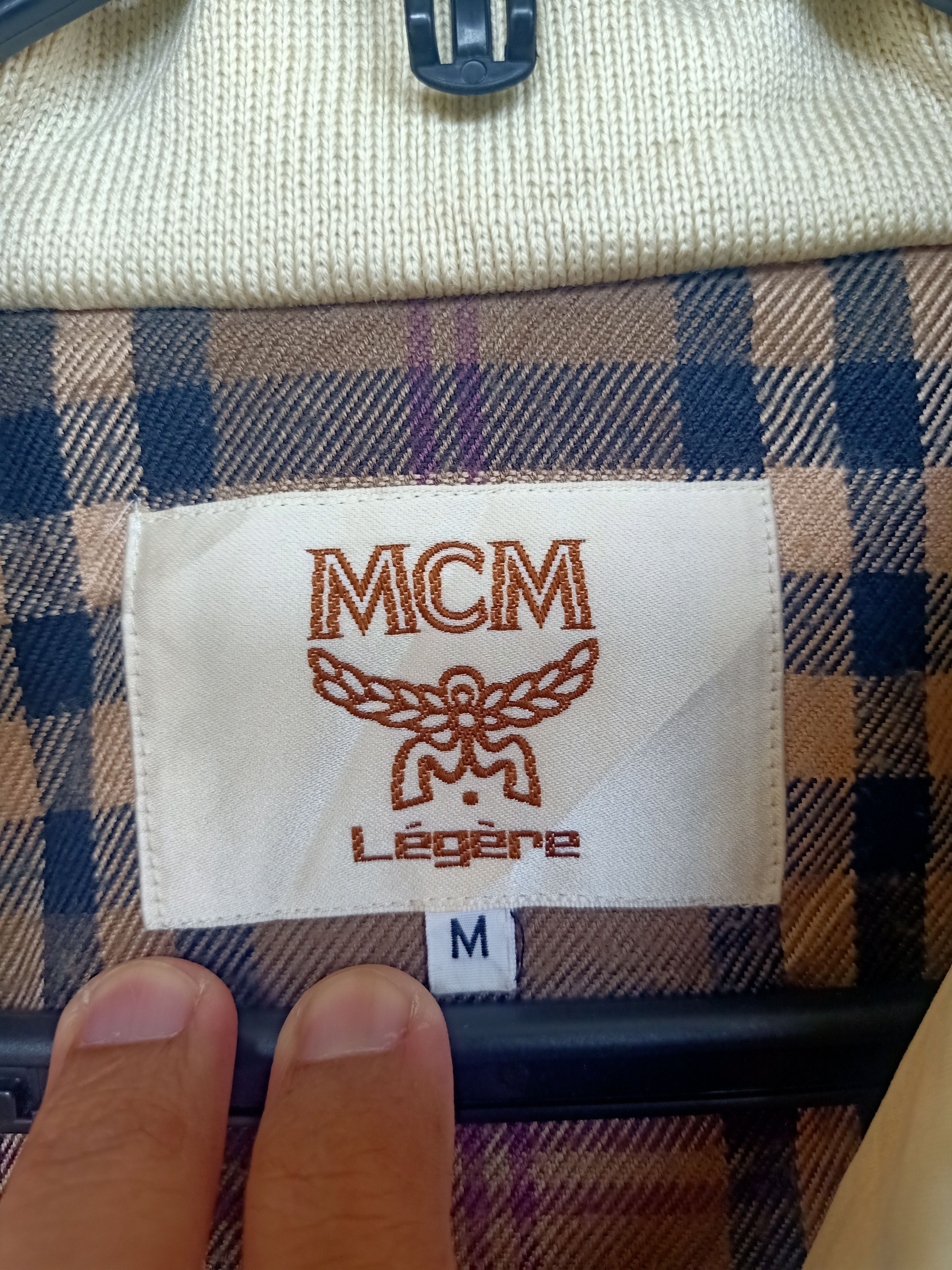 Vintage MCM Legere Nova Check Bomber Jacket - 3