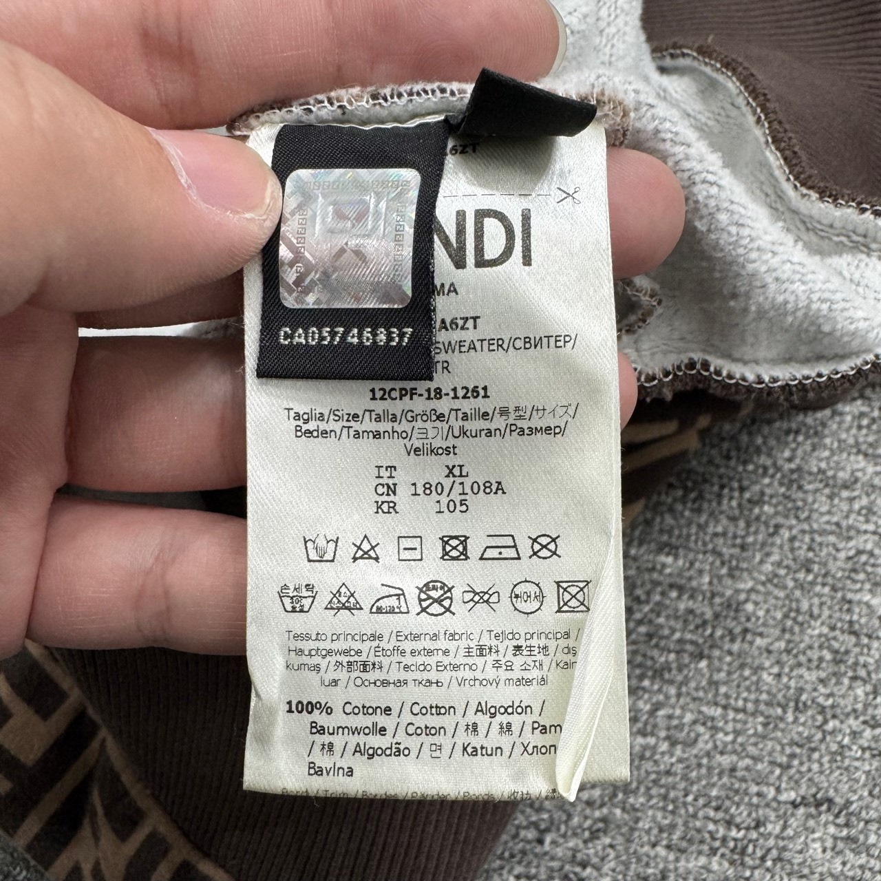 Fendi Double F full print hoodie - 4