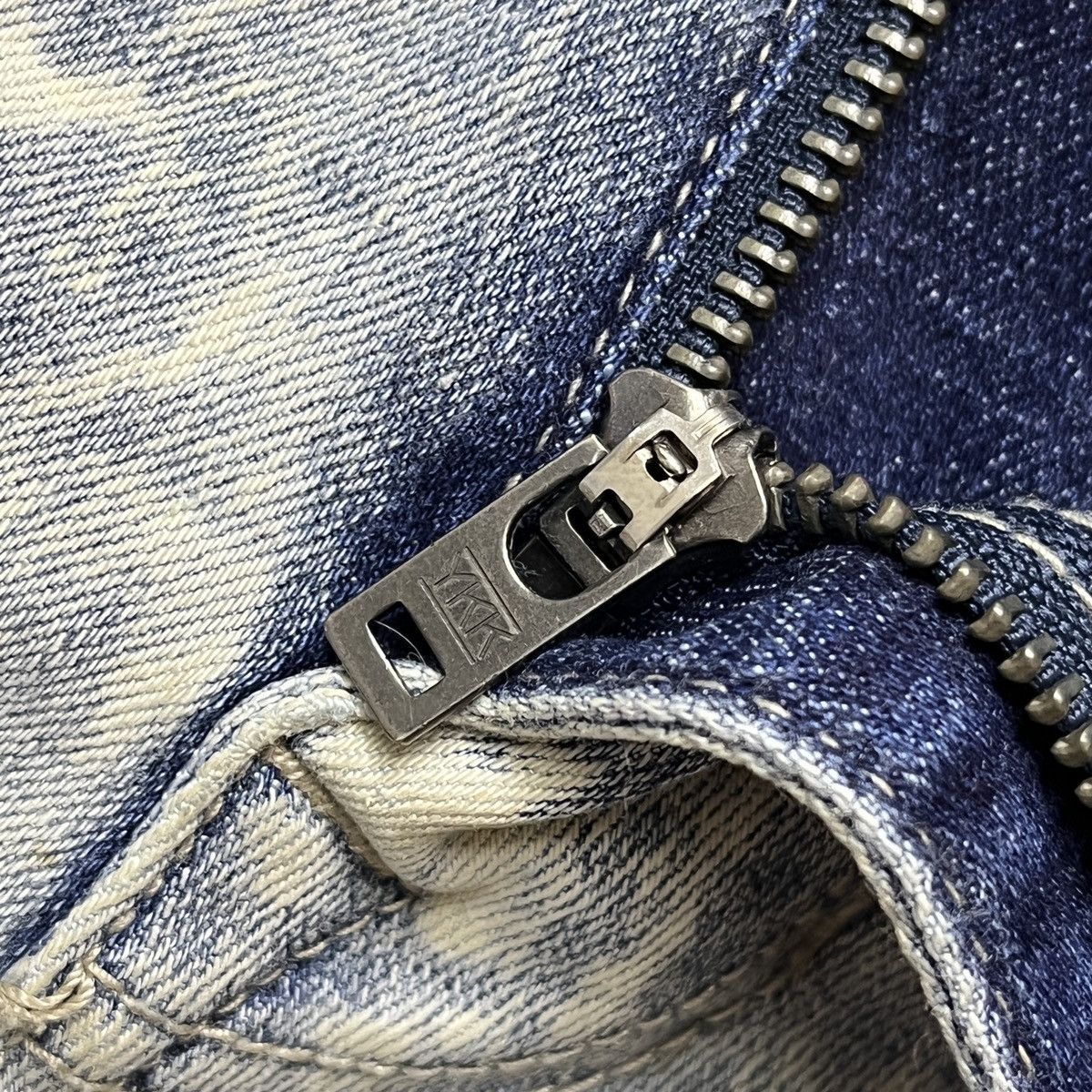 Avant Garde - Acid Wash Distressed SMOKE RISE Denim Jeans Japan - 9