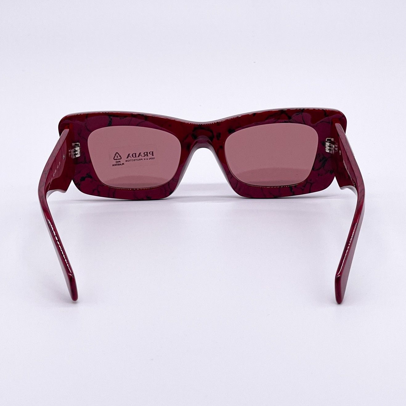 NEW PRADA PR13ZS 15D08S CAT EYE SUNGLASSES PR13ZSF RED - 9