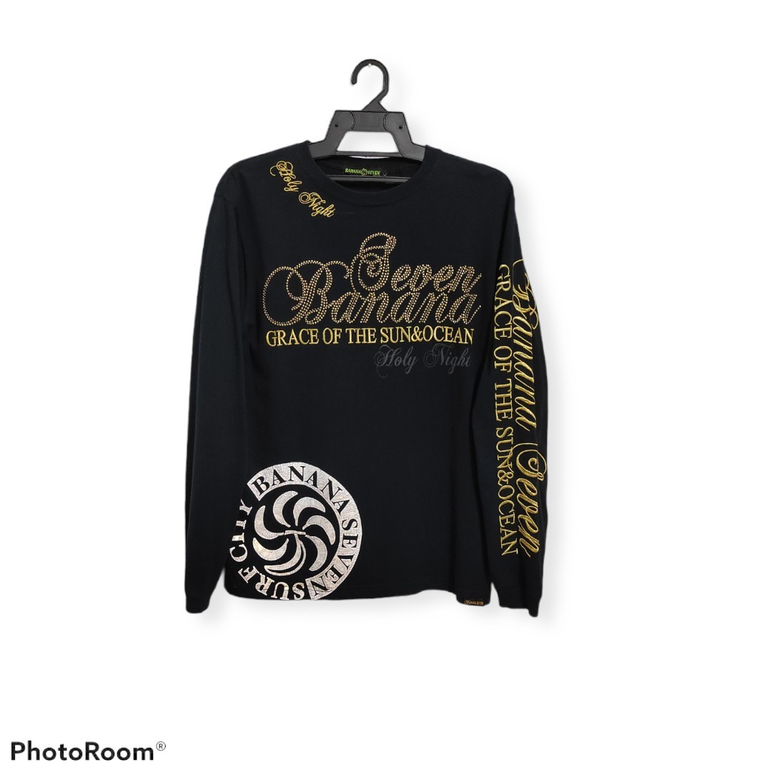 Japanese Brand - BANANA SEVEN with multi embroidered and rhinestone sequin shirt - 1