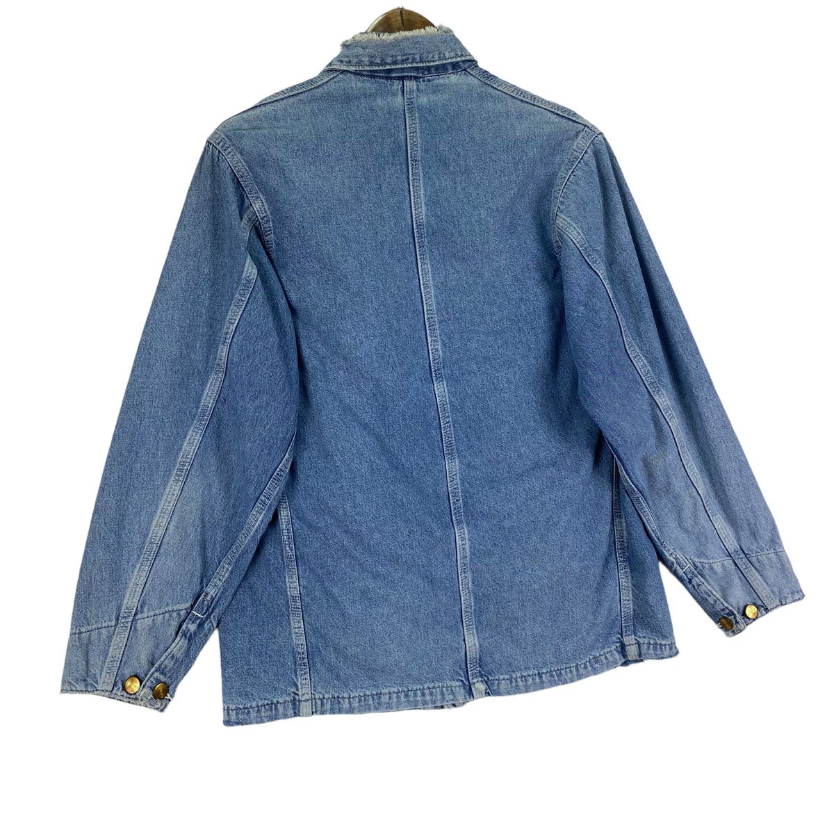 Vintage Carhartt Michigan Denim Chore Distressed Jacket - 9