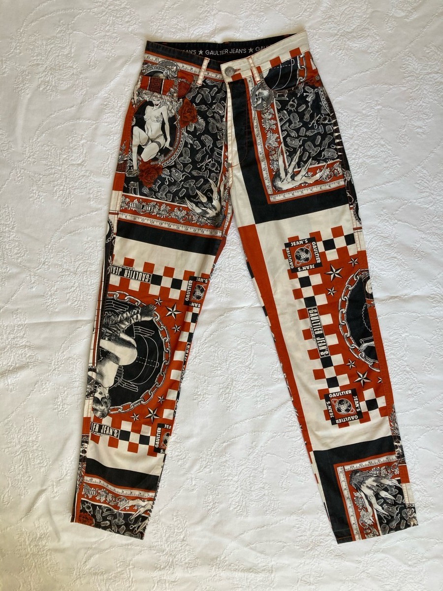 Jean paul Gaultier SS94 Handkerchief printed pants - 2