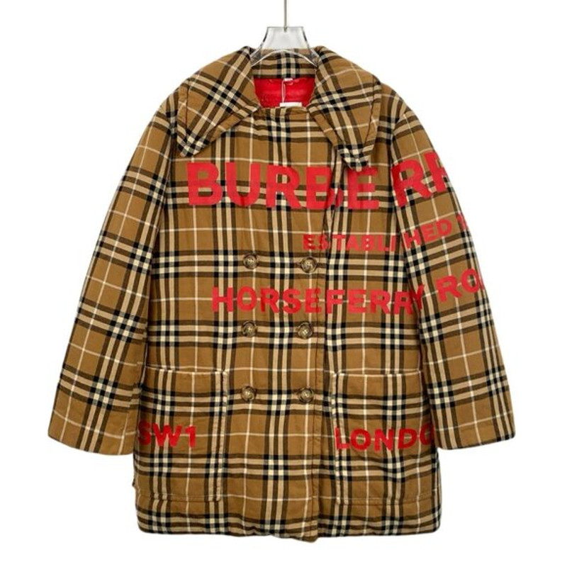 Burberry Womens Horseferry Check Double-Breasted Coat UK 6 / US 4 Made In Italy - 1