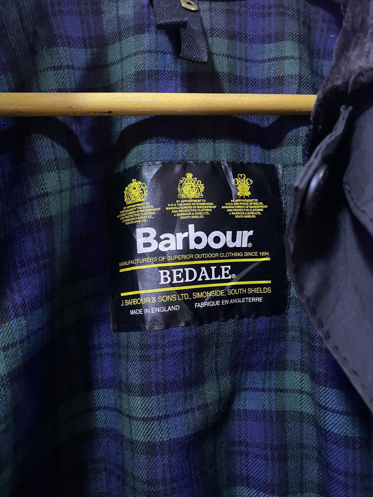 Barbour Bedale Waxed Jacket Made England - 8