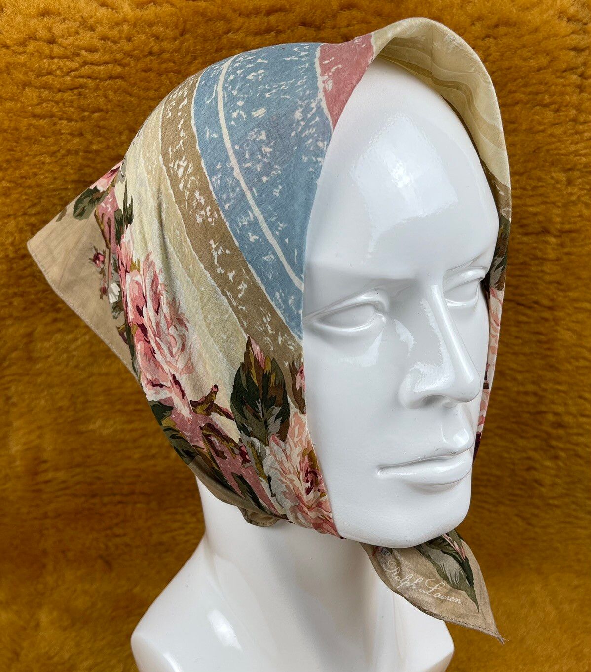 ralph lauren bandana handkerchief neckerchief scarf turban - 1