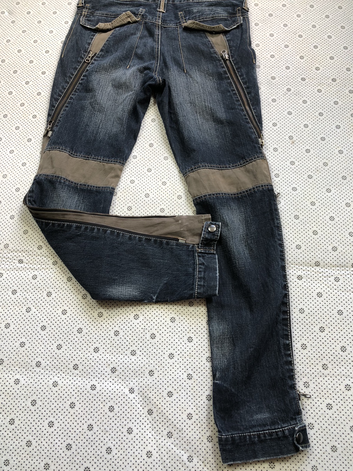 Archival Clothing - PPFM bondage jeans tactical zipper