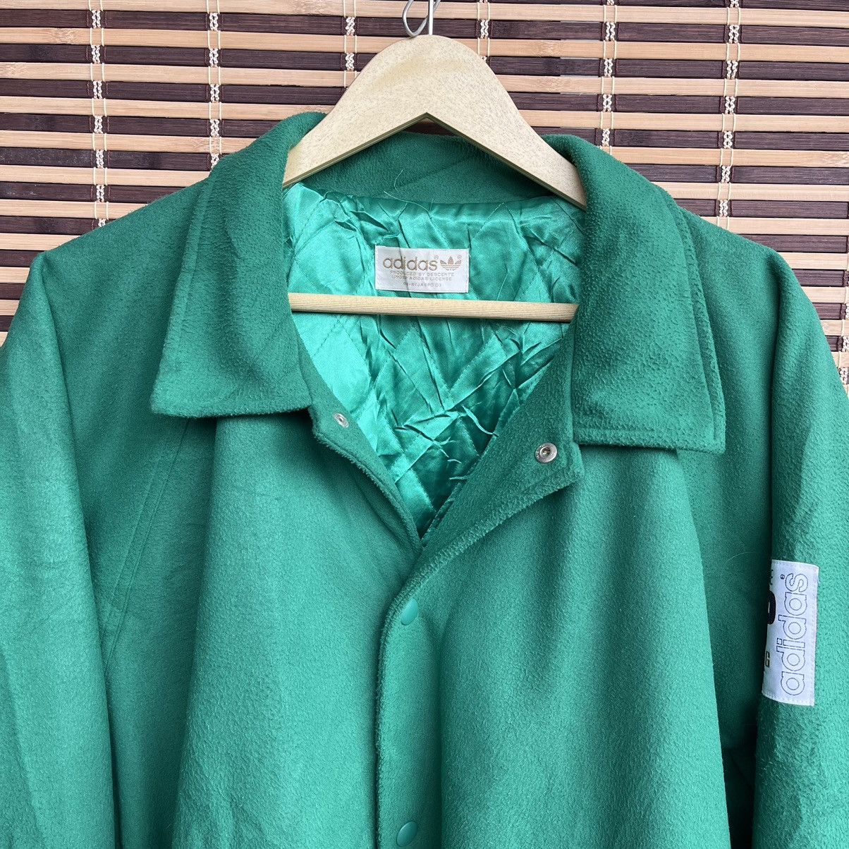 Vintage Adidas Descente Green Varsity Jacket Japan - 4